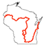 Map of Wisconsin and Ice Age Trail