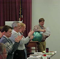 Photo:  David received honor and appreciation during certifier workshop 2003