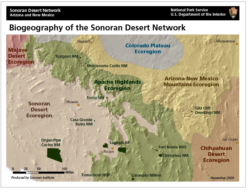 Biogeography of the Sonoran Desert Network Biogeography of the Sonoran Desert Network