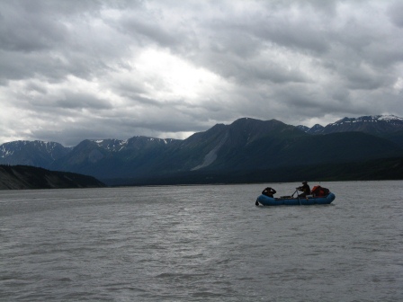 Floating on the Chitina River Floating on the Chitina River