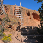 ladder at Tsankawi
