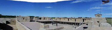view of plaza from NE bastion