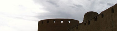 stormy sky and bastion