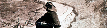 Everett Townsend on the rim of Santa Elena Canyon, 1930s