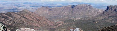 View of the Chisos Basin from Emory Peak