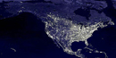 night sky over north american, central america and a northern portion of the south american continents night sky over north american, central america and a northern portion of the south american continents