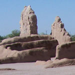 The ruins in the corner of Compound A are often overlooked, except by children