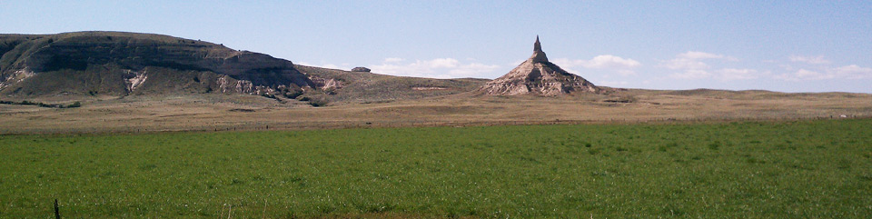 Chimney Rock was an important emigrant landmark in western Nebraska