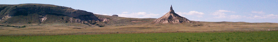Chimney Rock was an important emigrant landmark in western Nebraska