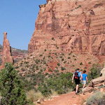 Hikers in Monument Canyon
