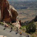 Bicyclist on Rim Rock Drive