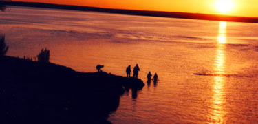 Fishing at Sunset on Lake Amistad