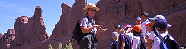 Outdoor education at Arches