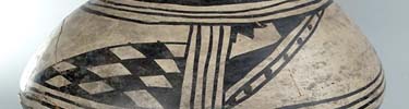 Bandelier Black on Grey bowl