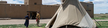 tepee with Indians