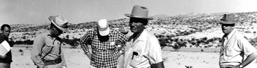 Ross Maxwell leading a field trip in Big Bend, 1960s.