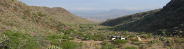 Camping along ther Paint Gap road