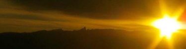 Sunrise over the Sierra del Carmen
