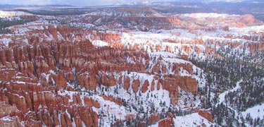 Bryce Amphitheater in Winter