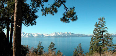 Lake Tahoe near Carson Pass in the Sierra-Nevada Mountains.