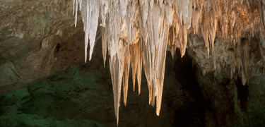 The Chandelier in the Big Room of Carlsbad Cavern.