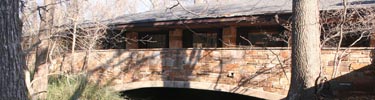 The Travertine Nature Center is located over Travertine Creek