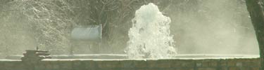 Steam rises from the Vendome Well in winter