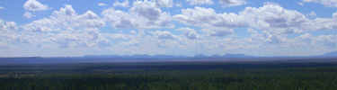 The wide open landscape near Cerro Encierro