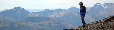 Hiker on Piegan Mtn