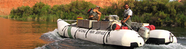 River crew leaving Lees Ferry