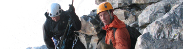 Jackson Hole Mountain Guides leading a climb on the Grand Teton