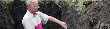 Studying the soil at the LBJ Ranch