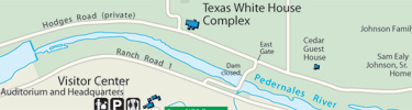 Map piece from LBJ National Historical Park