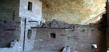 A view inside Balcony House on Chapin Mesa