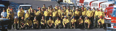 Firefighters from across the country helped fight the Bircher Fire in 2000