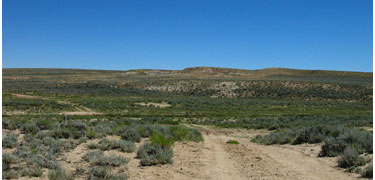 Dry Sandy Creek crossing in southwestern Wyoming west of South Pass.