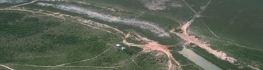 Birds eye view of the battlefield