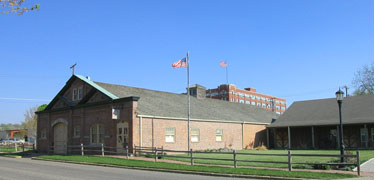 Pony Express Stables near the Pony Express headquarters at St. Joseph, Missouri.