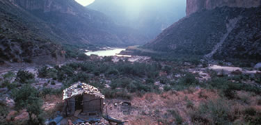 A view in the Lower Canyons of the Rio Grande