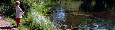a photo of a girl at Sprague Lake