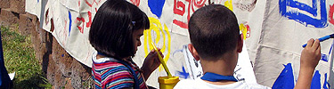 Wall Art activity during Archaeology Day