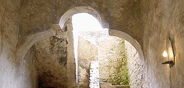 Moorish architectural detail at Mission Concepción