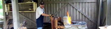 Blacksmith at Mission Espada
