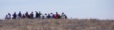 Sand Creek Massacre NHS, visitors attend a ranger program