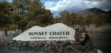 Entrance to Sunset Crater Volcano National Monument
