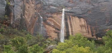 Sudden waterfall
