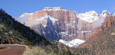 West Temple in winter