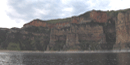 Bighorn Canyon rock layers as seen from the lake, photo by Sharon Genaux Bighorn Canyon rock layers as seen from the lake, photo by Sharon Genaux