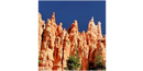 Temple-like spires can be seen in the main amphitheater at Bryce Temple-like spires can be seen in the main amphitheater at Bryce