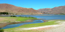 Picture image of Farewell Bend on the Snake River along Interstate 84 west of Boise, Idaho.